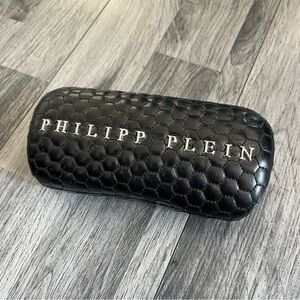 PHILLIP PLEIN Sunglasses Eyeglasses Black Hard Case Authentic